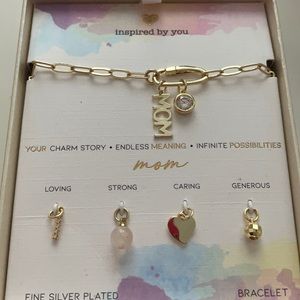 Inspired By You “MOM Charm Bracelet W/Charms